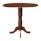 International Concepts Round 42 in Round Dual Drop Leaf Pedestal Table, 41.5 inH, Espresso, 42 in W, 42 in L, 41.5 in H K581-42DPT-6B-2 - alternate 6